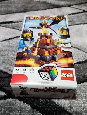 RETIRED LEGO LAVA DRAGON BOARD GAME 2010 FANTASY-THEMED FAMILY GAME NIGHT